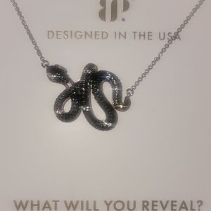 BP Silver Snake Pendant Necklace